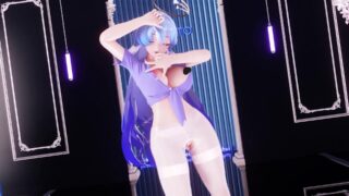 【MMD/水水】制服开裆白丝知更鸟大兔兔布料【度盘/126.1M】